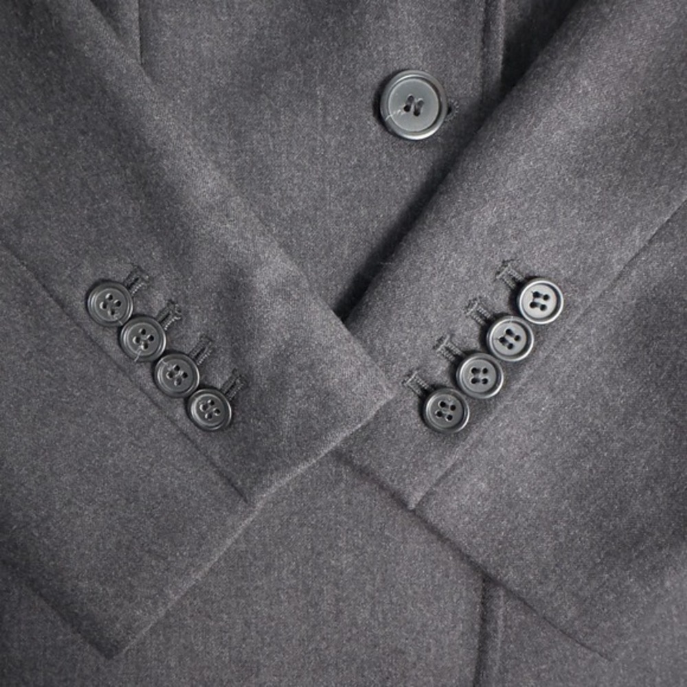 J Crew Wool One Button Blazer Jacket Womens Medium Dark Gray Office Career READ - Picture 11 of 16